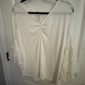 White flirty blouse